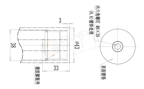 43金屬堵頭尺寸圖