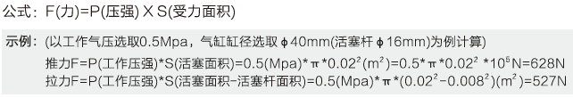 氣缸承受力計算公式