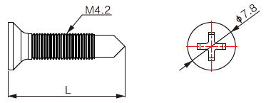 M4.2自鉆螺絲(平頭)